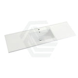 600-1500Mm Bathroom Floor Vanity Freestanding Gloss White Polyurethane Pvc Cabinet Only & Ceramic