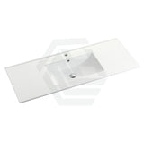 600-1500Mm Bathroom Floor Vanity Freestanding Gloss White Polyurethane Pvc Cabinet Only & Ceramic