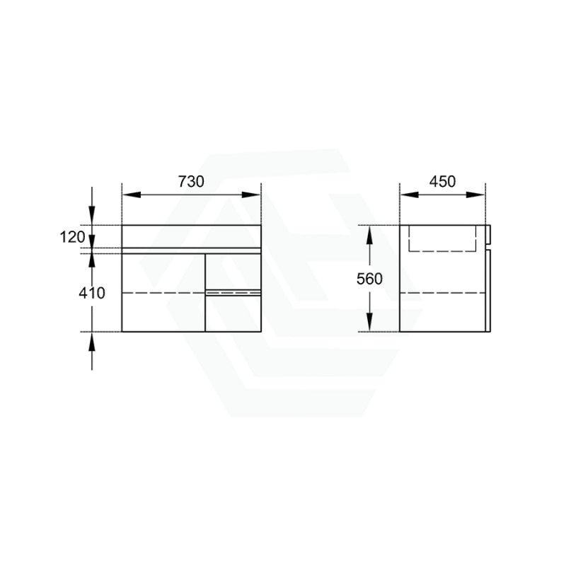 600-1500Mm Bathroom Premium Floating Vanity Wall Hung White Polyurethane Pvc Cabinet Only & Ceramic