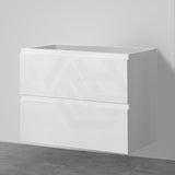 600-1500Mm Bathroom Wall Hung Vanity Gloss White Polyurethane Pvc Floor Cabinet Only & Ceramic Top