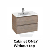 600-1500Mm Bathroom Wall Hung Vanity Stella Oak Pvc Cabinet Only Vanities