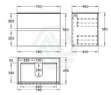 600-1500Mm Bathroom Wall Hung Vanity Stella Oak Pvc Cabinet Only Vanities