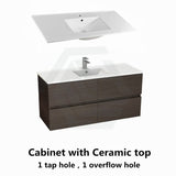 600-1500Mm Bathroom Wall Hung Vanity Stella Walnut Pvc Cabinet Only Vanities