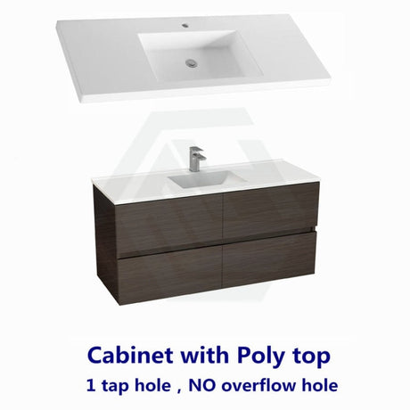 600-1500Mm Bathroom Wall Hung Vanity Stella Walnut Pvc Cabinet Only Vanities