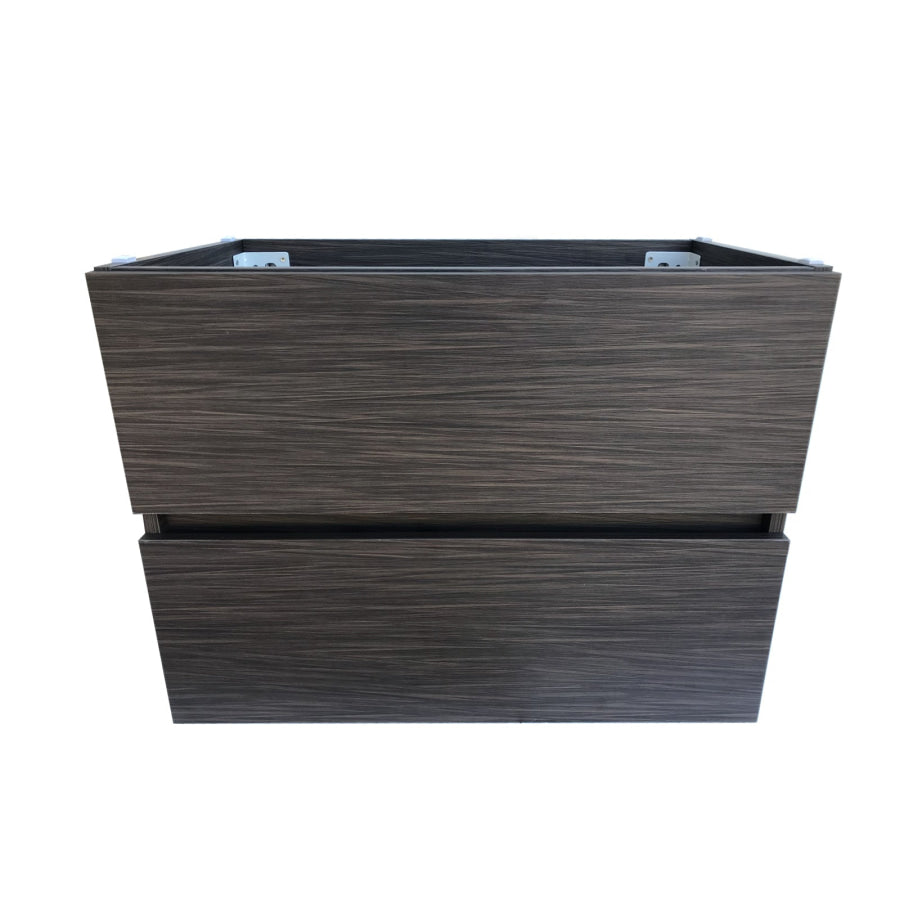 900X460X560Mm Bathroom Floating Vanity Wall Hung Stella Walnut Pvc Cabinet Only & Ceramic/poly Top