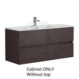 600-1500Mm Bathroom Wall Hung Vanity Stella Walnut Pvc Cabinet Only Vanities