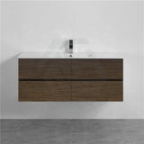 600-1500Mm Bathroom Wall Hung Vanity Stella Walnut Pvc Cabinet Only Vanities