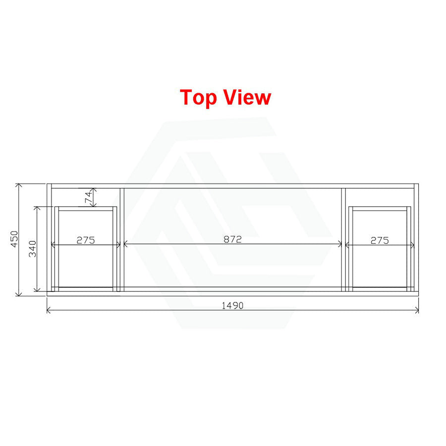 600-1500Mm Berge Freestanding Vanity With Kickboard Dark Grey Wood Grain Pvc Filmed Cabinet Only &