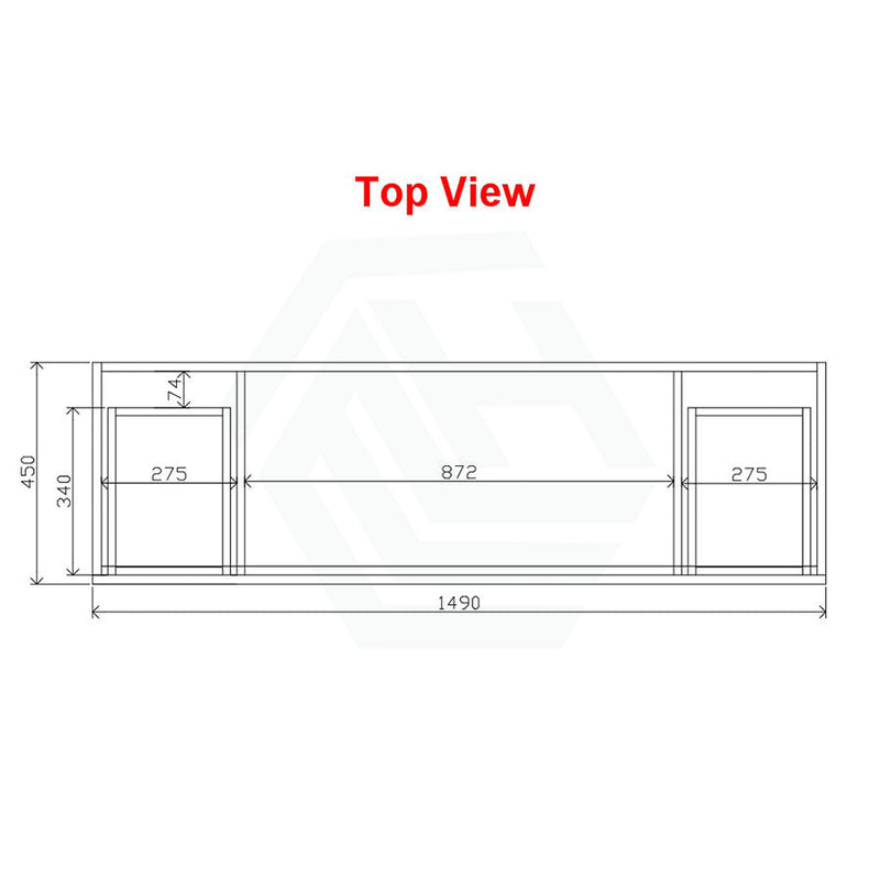 600-1500Mm Berge Freestanding Vanity With Kickboard Dark Grey Wood Grain Pvc Filmed Cabinet Only &