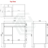 600-1500Mm Berge Freestanding Vanity With Legs Dark Grey Wood Grain Pvc Filmed Cabinet Only &