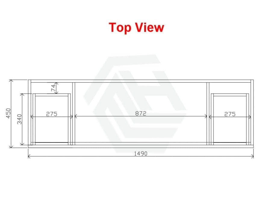 600-1500Mm Berge White Oak Wall Hung Vanity With Left / Right Drawer And Ceramic Poly Tops Options