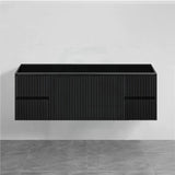 600-1500Mm Brindabella Wall Hung Bathroom Floating Vanity Matt Black Pvc Board Cabinet Only&Ceramic