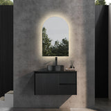 600-1500Mm Brindabella Wall Hung Bathroom Floating Vanity Matt Black Pvc Board Cabinet Only&Ceramic