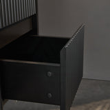 600-1500Mm Brindabella Wall Hung Bathroom Floating Vanity Matt Black Pvc Board Cabinet Only&Ceramic