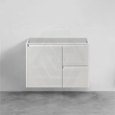 600-1500Mm Brindabella Wall Hung Bathroom Floating Vanity Matt White Pvc Board Cabinet Only&Ceramic