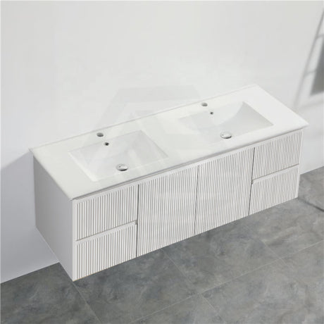 600-1500Mm Brindabella Wall Hung Bathroom Floating Vanity Matt White Pvc Board Cabinet Only&Ceramic