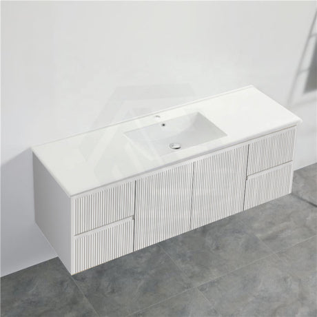 600-1500Mm Brindabella Wall Hung Bathroom Floating Vanity Matt White Pvc Board Cabinet Only&Ceramic