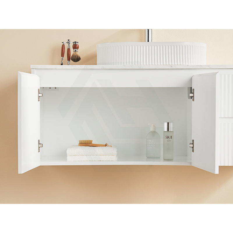 600-1500Mm Brindabella Wall Hung Bathroom Floating Vanity Matt White Pvc Board Cabinet Only&Ceramic