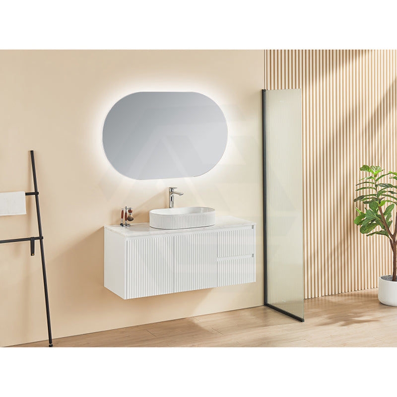 600-1500Mm Brindabella Wall Hung Bathroom Floating Vanity Matt White Pvc Board Cabinet Only&Ceramic