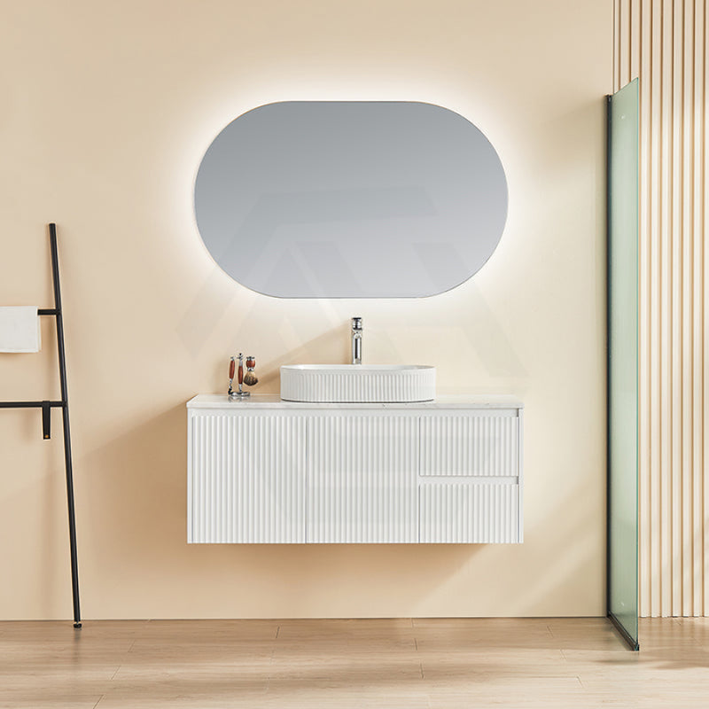 600-1500Mm Brindabella Wall Hung Bathroom Floating Vanity Matt White Pvc Board Cabinet Only&Ceramic