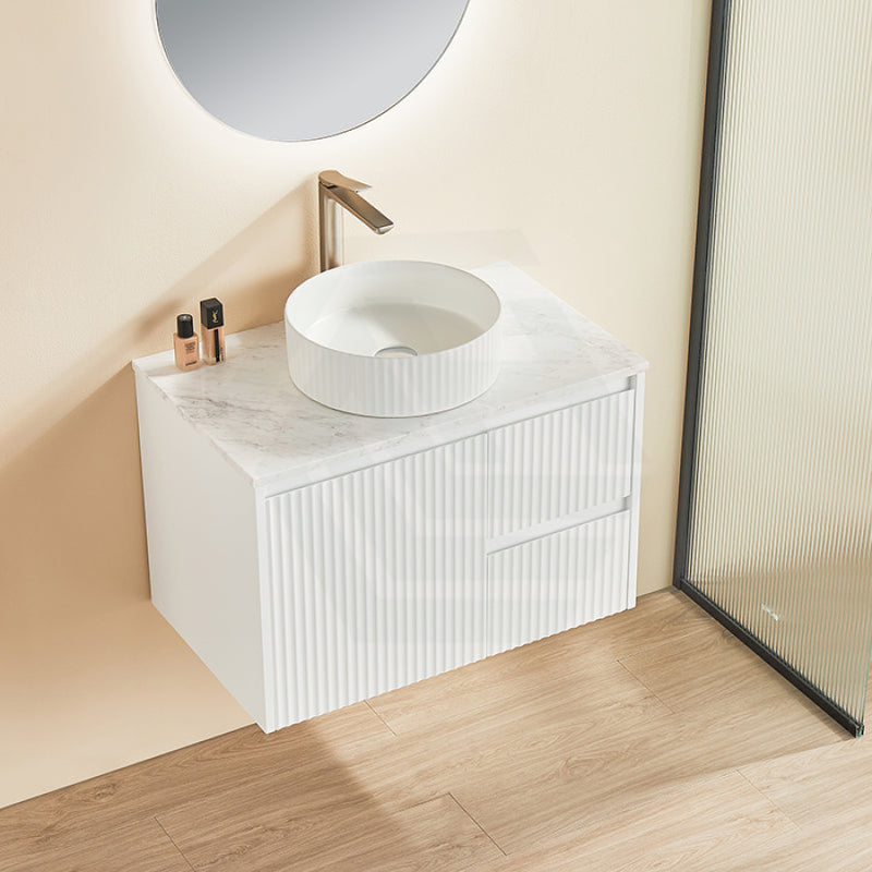 600-1500Mm Brindabella Wall Hung Bathroom Floating Vanity Matt White Pvc Board Cabinet Only&Ceramic