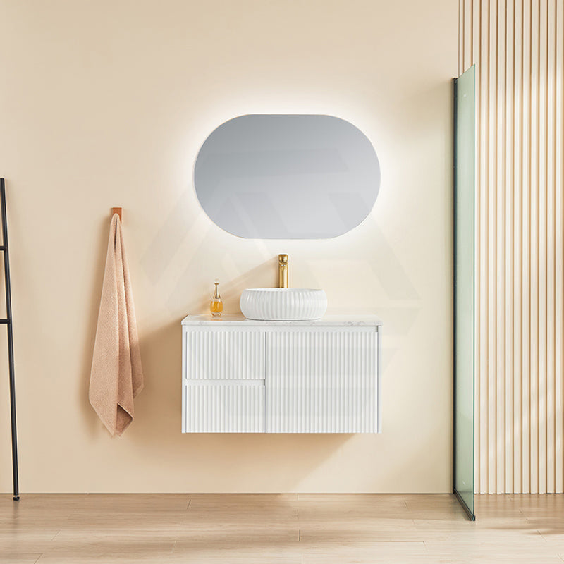 600-1500Mm Brindabella Wall Hung Bathroom Floating Vanity Matt White Pvc Board Cabinet Only&Ceramic