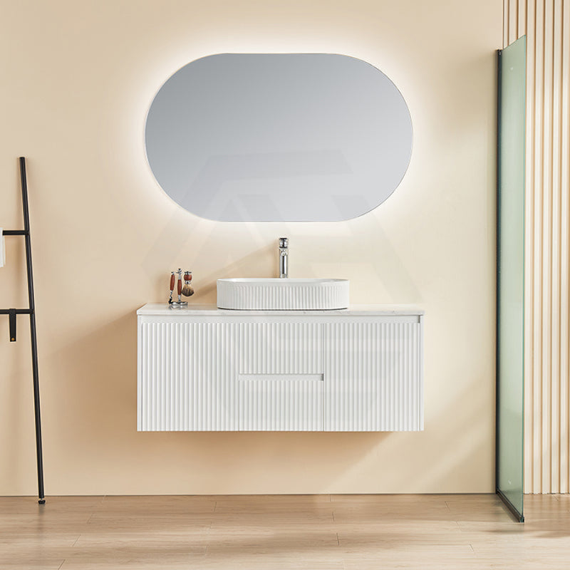 600-1500Mm Brindabella Wall Hung Bathroom Floating Vanity Matt White Pvc Board Cabinet Only&Ceramic