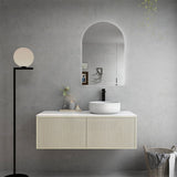 600-1500Mm Ceto Bellevue Wall Hung Bathroom Vanity Push-To-Open Coastal Oak Vanities