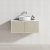 600-1500Mm Ceto Bellevue Wall Hung Bathroom Vanity Push-To-Open Coastal Oak Vanities