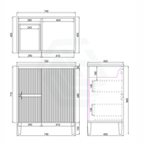 600 - 1500Mm Brighton Freestanding With Legs Vanity Matt White Pvc Board Cabinet Only&Ceramic/Stone