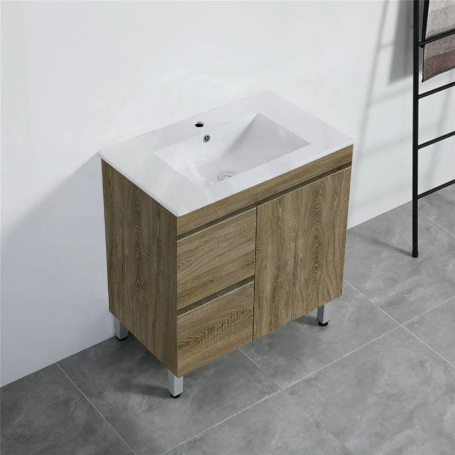 600-1500Mm Freestanding Bathroom Vanity Dark Oak Cabinet Only 750Mm(Left Drawers) / With Classic