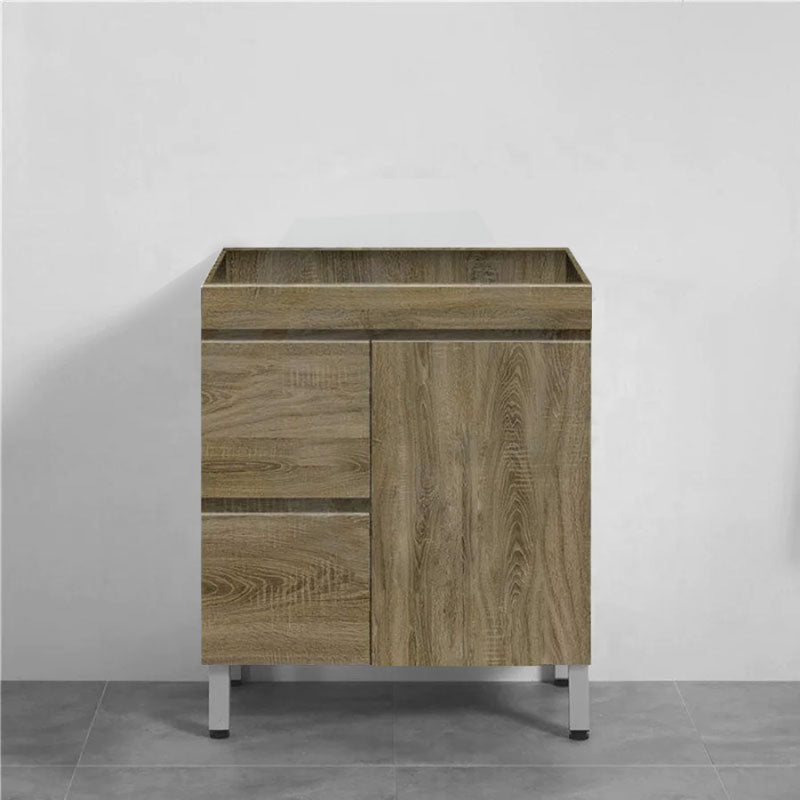 600-1500Mm Freestanding Bathroom Vanity Dark Oak Cabinet Only 750Mm(Left Drawers) / Only Without