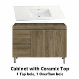 600-1500Mm Freestanding Bathroom Vanity Dark Oak Cabinet Only Vanities With Legs