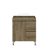 600-1500Mm Freestanding Bathroom Vanity Dark Oak Cabinet Only Vanities With Legs