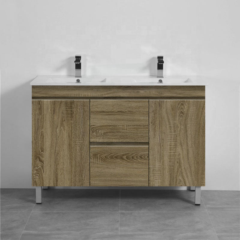 600-1500Mm Freestanding Bathroom Vanity Dark Oak Cabinet Only Vanities With Legs