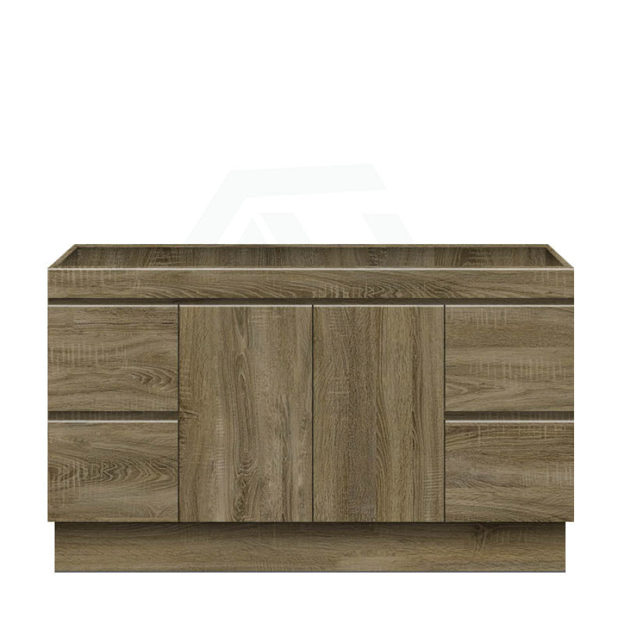 600-1500Mm Freestanding Kickboard Bathroom Vanity Dark Oak Cabinet Only 1500Mm(Single/Double Bowls)