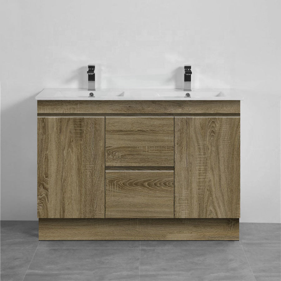 600-1500Mm Freestanding Kickboard Bathroom Vanity Dark Oak Cabinet Only Vanities With