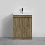 600-1500Mm Freestanding Kickboard Bathroom Vanity Dark Oak Cabinet Only Vanities With