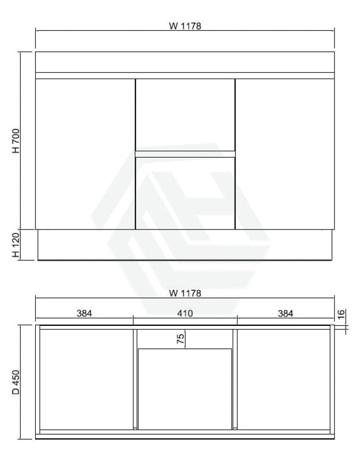 600-1500Mm Freestanding Kickboard Bathroom Vanity Dark Oak Cabinet Only Vanities With