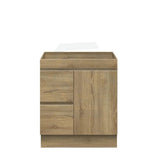 600-1500Mm Freestanding Kickboard Bathroom Vanity Light Oak Cabinet Only Vanities With