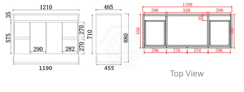 600-1500Mm Freestanding With Kickboard Vanity Concrete Grey Finish Plywood Cabinet Only For