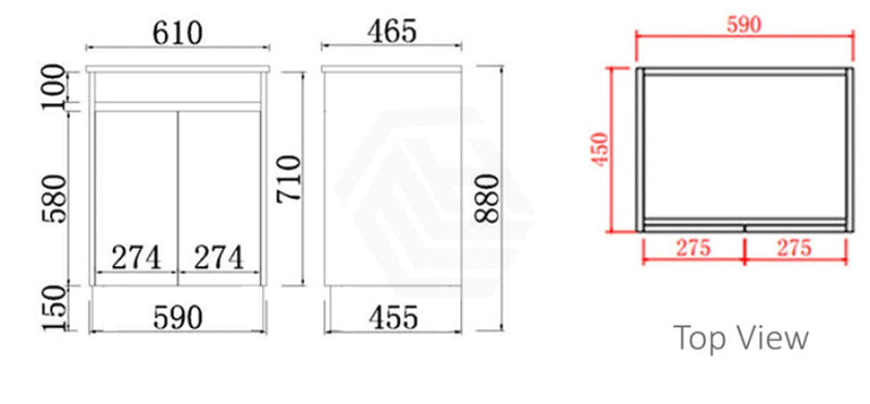 600-1500Mm Freestanding With Kickboard Vanity Concrete Grey Finish Plywood Cabinet Only For