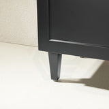 600-1500Mm Harrington Freestanding Vanity With Legs Matt Black Pvc Cabinet Only & Ceramic Top