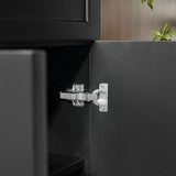 600-1500Mm Harrington Freestanding Vanity With Legs Matt Black Pvc Cabinet Only & Ceramic Top