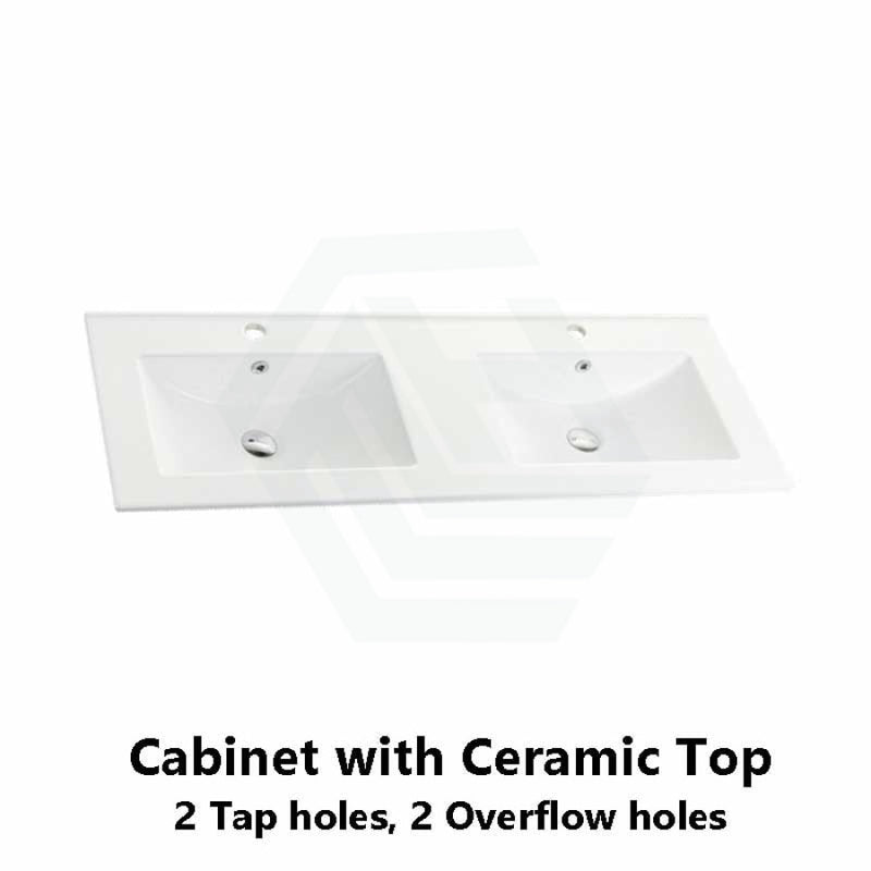 600-1500Mm Harrington Freestanding Vanity With Legs Matt White Pvc Cabinet Only & Ceramic Top