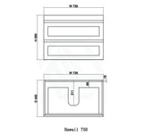 600-1500Mm Hawaii Wall Hung Bathroom Vanity Matt White Shaker Hampton Style Cabinet Only 900Mm