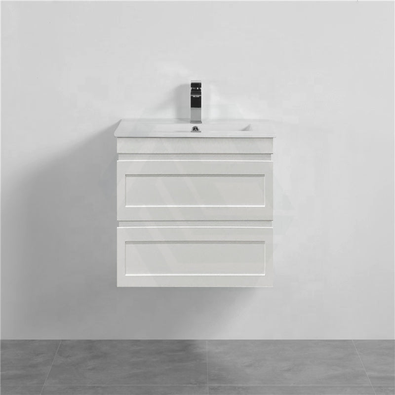 600-1500Mm Hawaii Wall Hung Bathroom Vanity Matt White Shaker Hampton Style Cabinet Only 900Mm