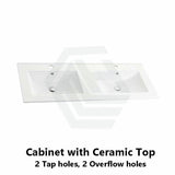 600-1500Mm Wall Hung Plywood Vanity White Linear Surface Single/Double Bowls Cabinet Only For