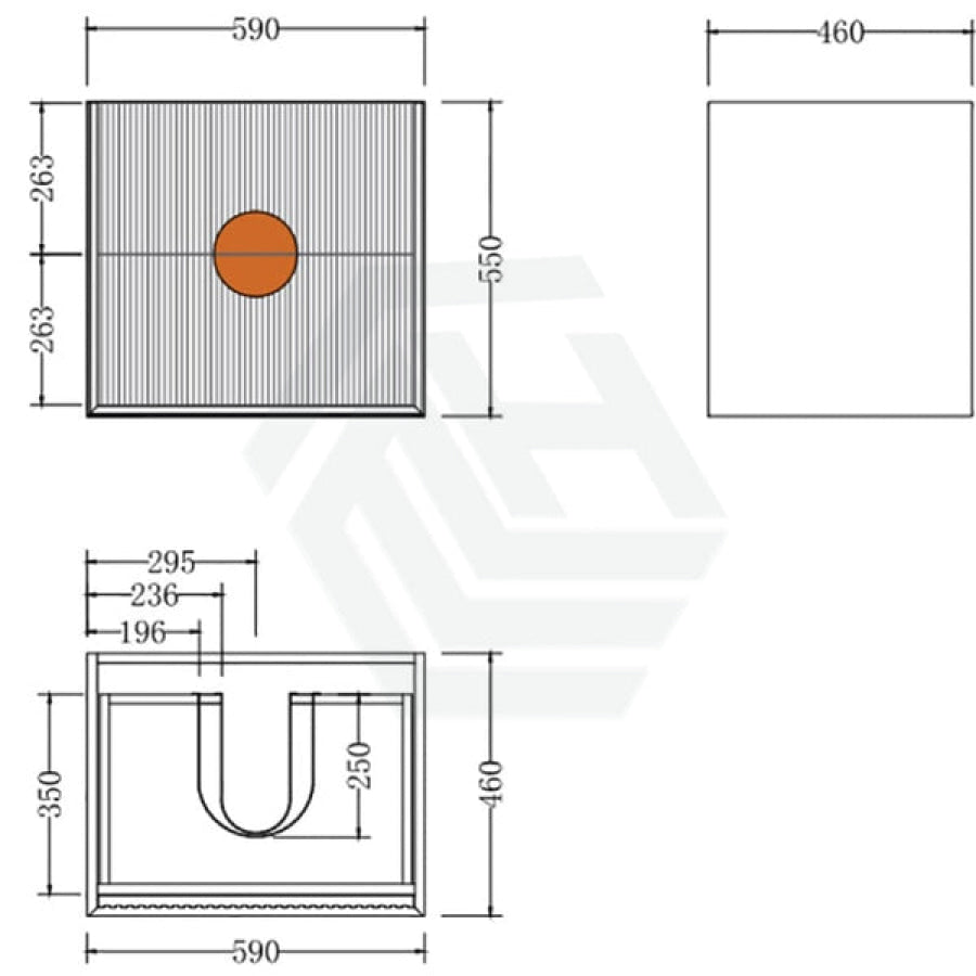 600-1500Mm Wall Hung Plywood Vanity White Linear Surface Single/Double Bowls Cabinet Only For