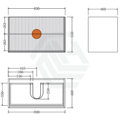 600-1500Mm Wall Hung Plywood Vanity White Linear Surface Single/Double Bowls Cabinet Only For